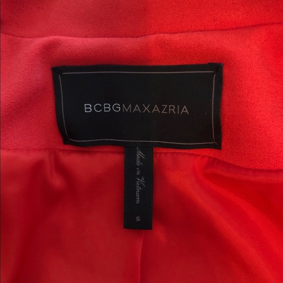 BCBGMAXAZRIA Salmon Coral Waterfall Blazer - Picture 3 of 5